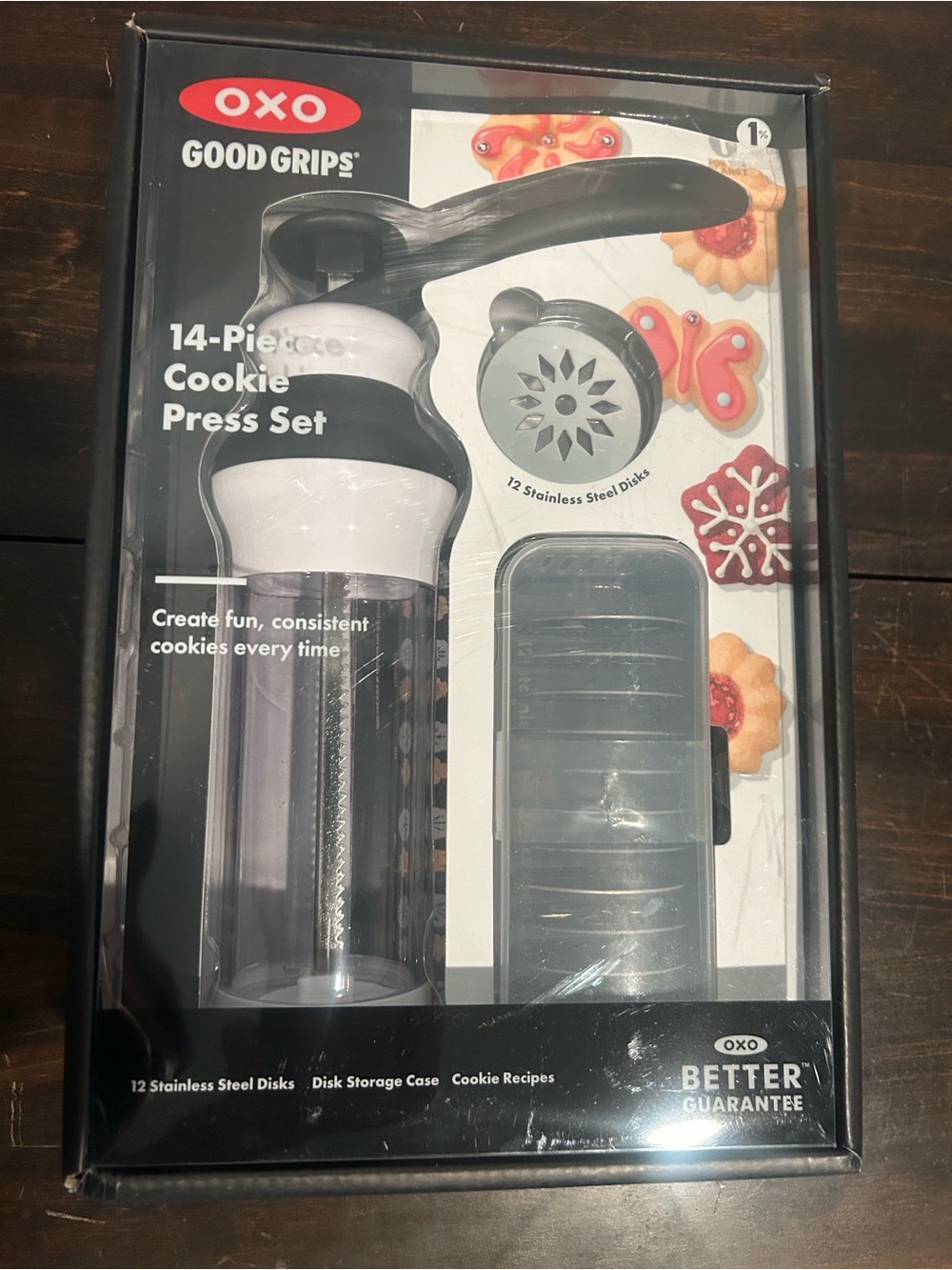 OXO Good Grips White and Black Cookie Press Set